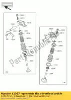 12007013, Kawasaki, mola, válvula externa z440-a2 kawasaki estrella klf kvf 250 300 1994 2000 2001 2002 2003 2004 2005 2006, Novo