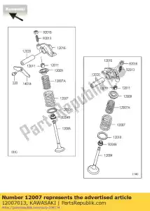 kawasaki 12007013 spr??yna, zawór zewn?trzny z440-a2 - Dół