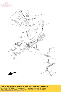 yamaha 5GH258670000 support, maître-cylindre - La partie au fond