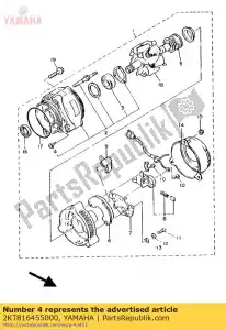 Yamaha 2KT816455000 screw - Bottom side