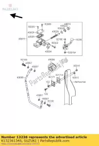 suzuki K132361346 palanca comp, fron - Lado inferior