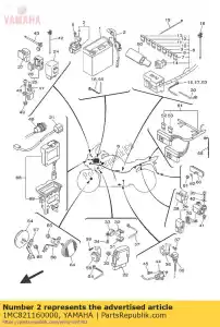 yamaha 1MC821160000 fio, menos chumbo - Lado inferior