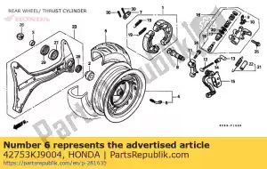 Honda 42753KJ9004 klep, velg (dunlop) - Onderkant