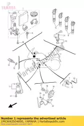 Aquí puede pedir interruptor principal kit inmovilizador de Yamaha , con el número de pieza 1MCW82504000: