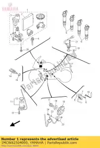 yamaha 1MCW82504000 interruptor principal kit inmovilizador - Lado inferior