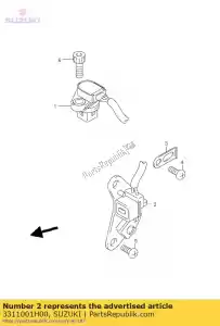 Suzuki 3311001H00 stojan, sygna? g - Dół
