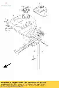 suzuki 4410018G00LR8 tank assy,fuel - Bottom side