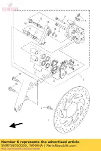 yamaha 5NMF58050000 kit de pastilha de freio - Lado inferior