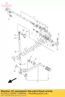 5JJ181122000, Yamaha, Arm, shift yamaha yzf r 1000 2012 2013 2014, New