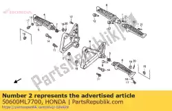 Qui puoi ordinare nessuna descrizione disponibile al momento da Honda , con numero parte 50600ML7700: