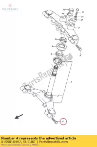 suzuki 0155010407 parafuso - Lado inferior