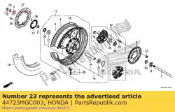 Aqui você pode pedir o peso, equilíbrio (20g) em Honda , com o número da peça 44723MGC003: