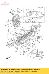 yamaha 9321014X0100 joint torique - La partie au fond