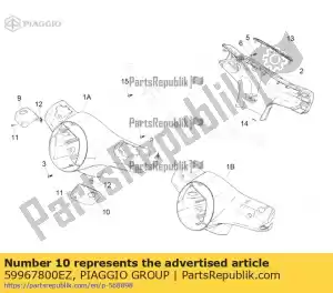Piaggio Group 59967800EZ lh pompdeksel - Onderkant
