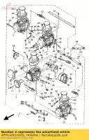 4MM149010000, Yamaha, carburateur assy 1 yamaha fzr fzrr 600, Nouveau