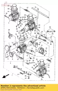 Yamaha 4MM149010000 carburateur 1 - Onderkant