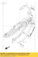 6813132F00DL5, Suzuki, emblema, assento tai suzuki gsf 1200 2001, Novo