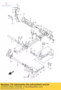 Suzuki 2535027A00 stopper comp,ge - Bottom side