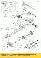 921702043, Kawasaki, morsetto zx500-c1 kawasaki  el eliminator er kdx kfx kr vn zx zz r zzr 125 250 252 500 600 700 750 800 820 1500 1985 1988 1989 1990 1991 1992 1993 1994 1995 1996 1997 1998 1999 2000 2001 2002 2003 2004 2005 2006 2007 2008 2009 2011 2017 2018 2019 2020 2021, Nuovo