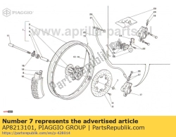 Aprilia AP8213101, Spacer, OEM: Aprilia AP8213101