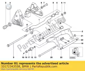 bmw 33172343558 bras oscillant - La partie au fond