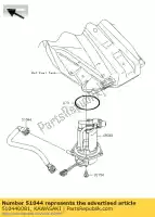 510440081, Kawasaki, tube-assy,fuel kx250ybf kawasaki kx 250 2011, New