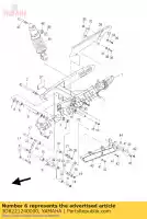 3D8221240000, Yamaha, buisson 2 yamaha  xvs 950 1300 2007 2008 2009 2010 2011 2012 2014 2016 2017, Nouveau