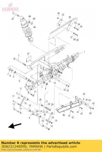 yamaha 3D8221240000 krzew 2 - Dół