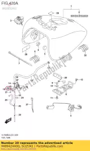 Suzuki 4489424A00 (ca) almofada - Lado inferior