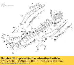 Qui puoi ordinare pneumatico da Piaggio Group , con numero parte 975177000G: