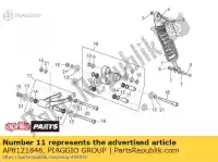 AP8121846, Piaggio Group, Pino duplo de biela aprilia  etx mx rotax 122 rs 125 1992 1993 1994 1995 1996 1997 1998 1999 2000 2001 2002 2003 2004 2005 2006 2007 2008 2009 2010, Novo