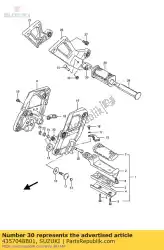 Here you can order the cushion,fr foot from Suzuki, with part number 4357048B01: