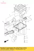 1SCE44530000, Yamaha, joint, filtre à air 1 yamaha yfm 300 2013, Nouveau