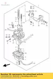 suzuki 1325104110 junta, flutuação ch - Lado inferior