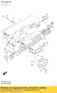 Suzuki 6144635G01 arruela, anúncio de corrente - Lado inferior