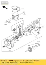 Aquí puede pedir pistón de Kawasaki , con el número de pieza 130021098: