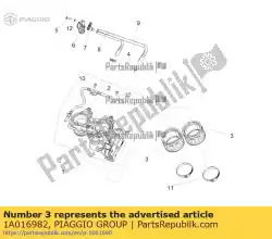 Aqui você pode pedir o manga de extremidade grande/corpo do acelerador em Piaggio Group , com o número da peça 1A016982: