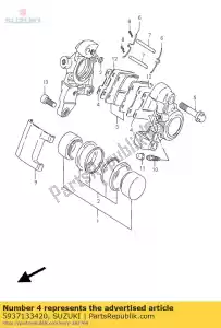 suzuki 5937133420 calço - Lado inferior