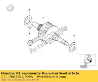 11117663101, BMW, cigüeñal bmw c1 125 2000 2001 2002 2003 2004, Nuevo