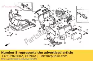 Honda 33740MN5602 lentille, r. fr. mannequin latéral - La partie au fond