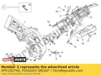 AP9100766, Piaggio Group, placa aprilia  rxv rxv sxv sxv 450 550 2006 2008 2009 2010 2011, Novo