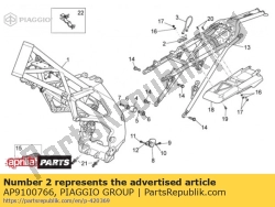 Aprilia AP9100766, Plate, OEM: Aprilia AP9100766