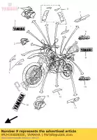 992430008000, Yamaha, embleem, yamaha yamaha dt fz fzr tdm tt ty tzr xj xt ysr 50 125 250 600 750 850 900 1000 1987 1988 1989 1990 1991 1994 1995 1997 1998, Nieuw