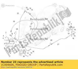 Qui puoi ordinare pompa freno sx - tubo gruppo abs da Piaggio Group , con numero parte 1C004606: