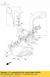 Aqui você pode pedir o montagem do espelho retrovisor (direita) em Yamaha , com o número da peça 5MLF62901200: