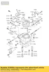 Qui puoi ordinare ring-o, 14,5x1,5 kx125-f1 da Kawasaki , con numero parte 920551399: