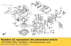 Here you can order the hose a,water from Honda, with part number 19510KE1000:
