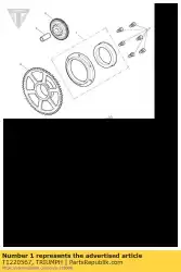 Ici, vous pouvez commander le embrayage à cames auprès de Triumph , avec le numéro de pièce T1220567: