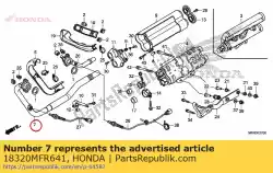 Tutaj możesz zamówić brak opisu w tej chwili od Honda , z numerem części 18320MFR641: