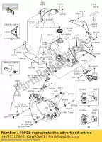 140935178H8, Kawasaki, couvercle, réservoir, lh, ébène zx1000shfa kawasaki  zx 1000 2016 2017 2018, Nouveau